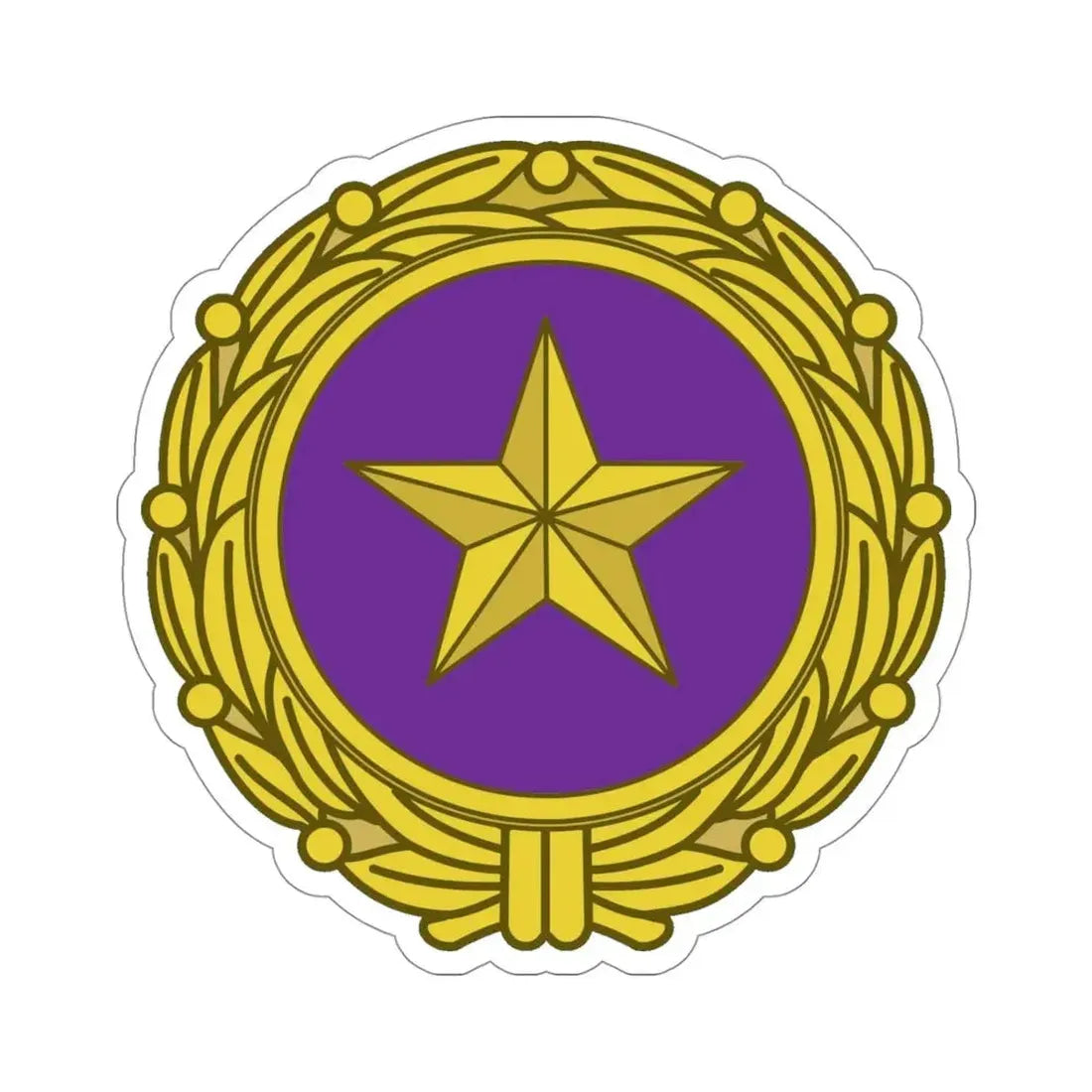 Gold Star Lapel (U.S. Army) STICKER Vinyl Die-Cut Decal - The Sticker Space