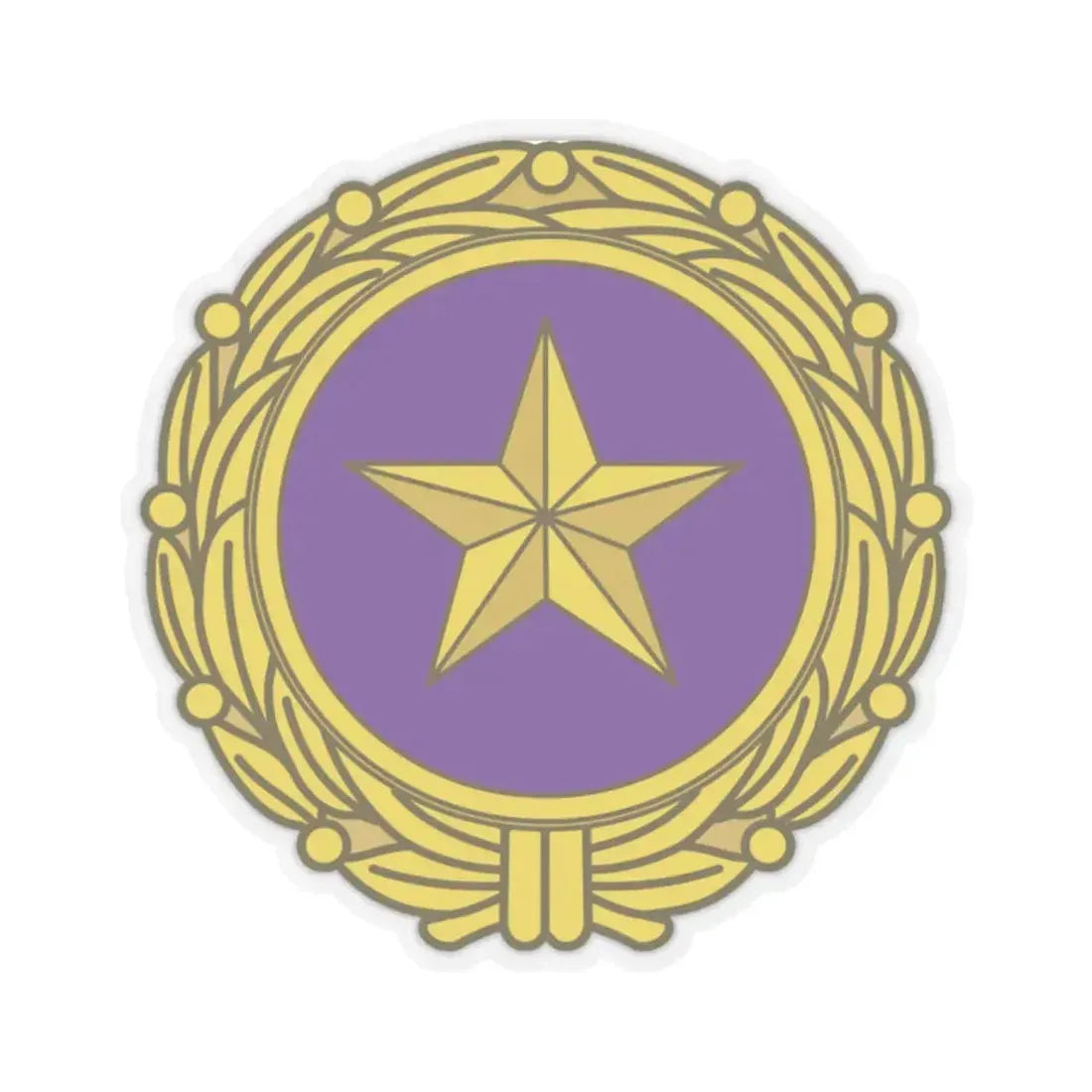 Gold Star Lapel (U.S. Army) STICKER Vinyl Kiss-Cut Decal 2 Inch Transparent - The Sticker Space