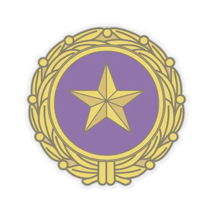 Gold Star Lapel (U.S. Army) STICKER Vinyl Kiss-Cut Decal 2 Inch Transparent - The Sticker Space