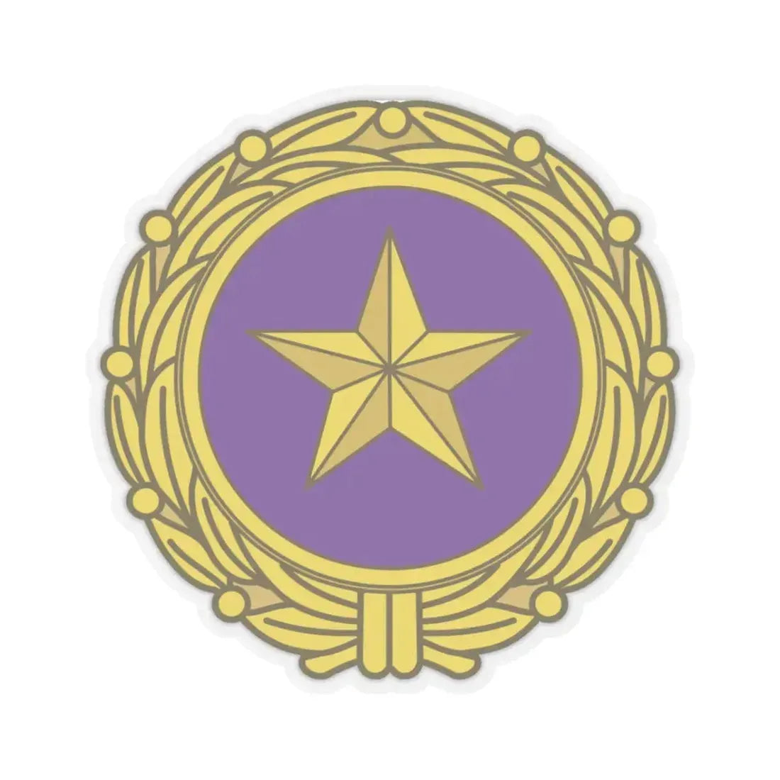 Gold Star Lapel (U.S. Army) STICKER Vinyl Kiss-Cut Decal 3 Inch Transparent - The Sticker Space