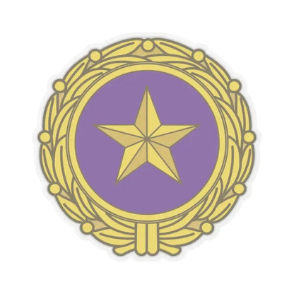 Gold Star Lapel (U.S. Army) STICKER Vinyl Kiss-Cut Decal 3 Inch Transparent - The Sticker Space