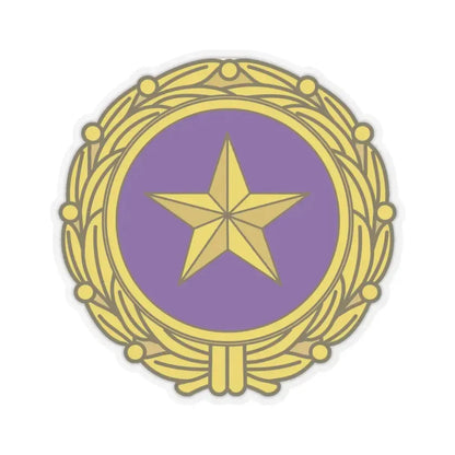 Gold Star Lapel (U.S. Army) STICKER Vinyl Kiss-Cut Decal 4 Inch Transparent - The Sticker Space