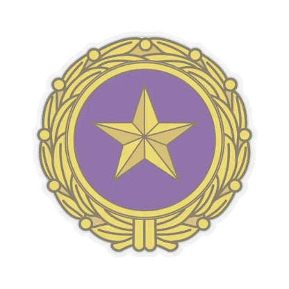 Gold Star Lapel (U.S. Army) STICKER Vinyl Kiss-Cut Decal 6 Inch Transparent - The Sticker Space