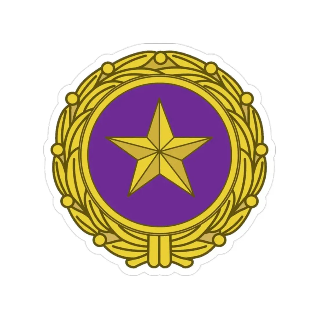 Gold Star Lapel (U.S. Army) Transparent STICKER Die-Cut Vinyl Decal 2 Inch - The Sticker Space