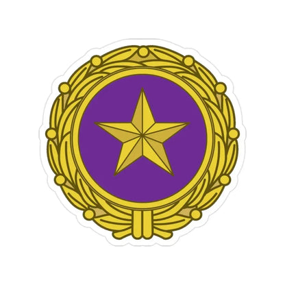 Gold Star Lapel (U.S. Army) Transparent STICKER Die-Cut Vinyl Decal 2 Inch - The Sticker Space