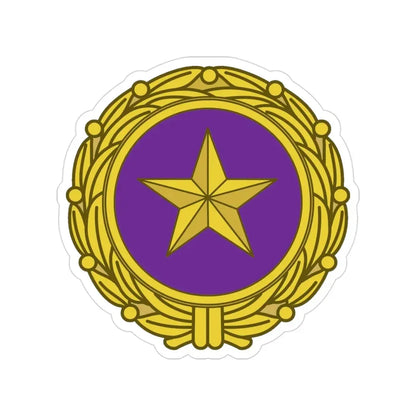 Gold Star Lapel (U.S. Army) Transparent STICKER Die-Cut Vinyl Decal 3 Inch - The Sticker Space