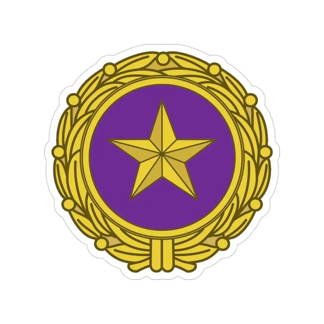 Gold Star Lapel (U.S. Army) Transparent STICKER Die-Cut Vinyl Decal 4 Inch - The Sticker Space