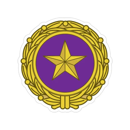 Gold Star Lapel (U.S. Army) Transparent STICKER Die-Cut Vinyl Decal 4 Inch - The Sticker Space