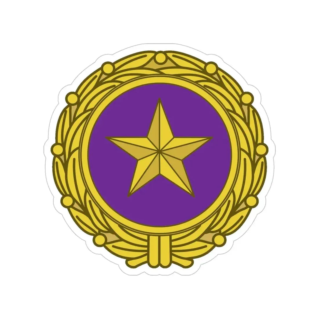 Gold Star Lapel (U.S. Army) Transparent STICKER Die-Cut Vinyl Decal 5 Inch - The Sticker Space