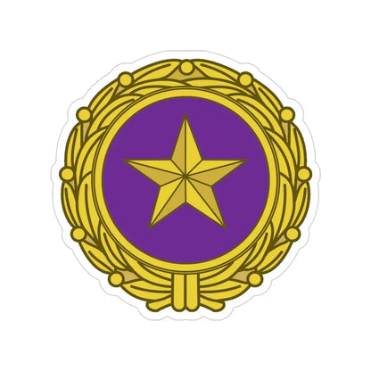 Gold Star Lapel (U.S. Army) Transparent STICKER Die-Cut Vinyl Decal 5 Inch - The Sticker Space