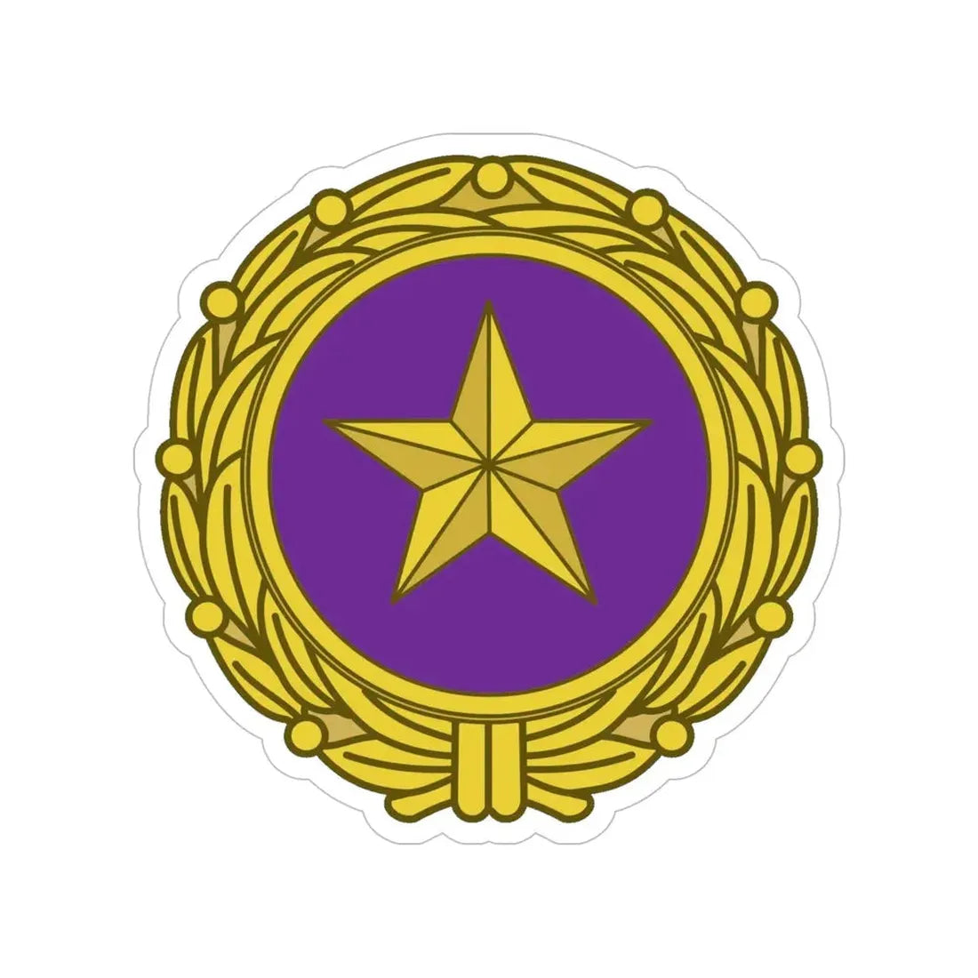 Gold Star Lapel (U.S. Army) Transparent STICKER Die-Cut Vinyl Decal 6 Inch - The Sticker Space