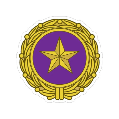 Gold Star Lapel (U.S. Army) Transparent STICKER Die-Cut Vinyl Decal 6 Inch - The Sticker Space