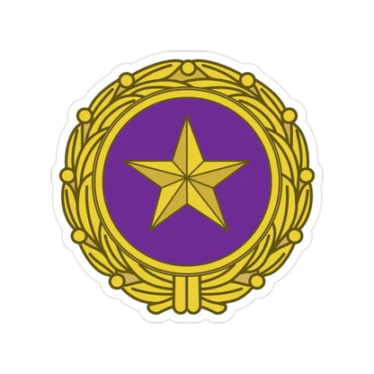 Gold Star Lapel (U.S. Army) Transparent STICKER Die-Cut Vinyl Decal - The Sticker Space