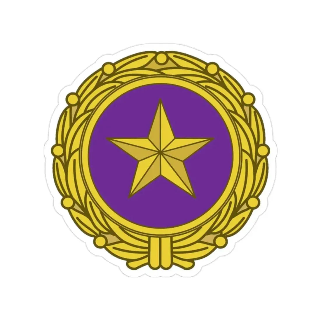 Gold Star Lapel (U.S. Army) Transparent STICKER Die-Cut Vinyl Decal - The Sticker Space