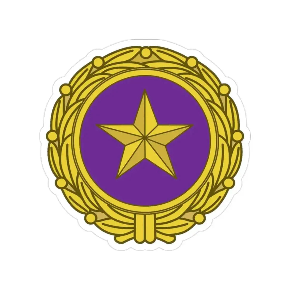 Gold Star Lapel (U.S. Army) Transparent STICKER Die-Cut Vinyl Decal - The Sticker Space