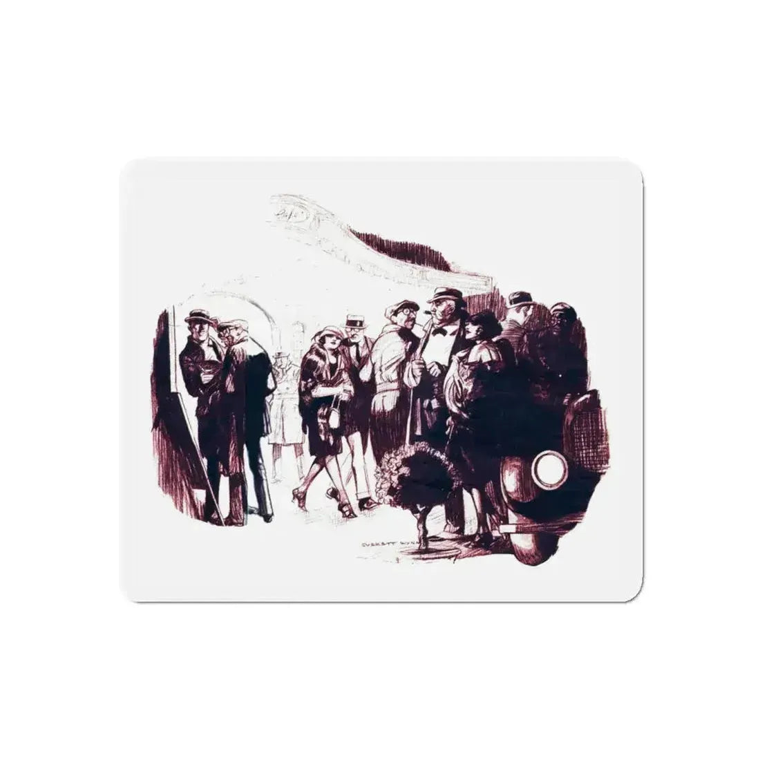 Golddiggers of Hollywood (2), Screenland, April 1922 (Magazine Illustration) Refrigerator Magnet 4 Inch Die-Cut - The Sticker Space