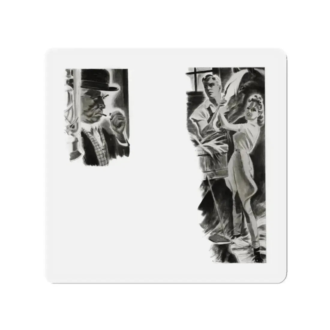 Golden Bay, College Humor, March 1939 (Magazine Illustration) Refrigerator Magnet - The Sticker Space