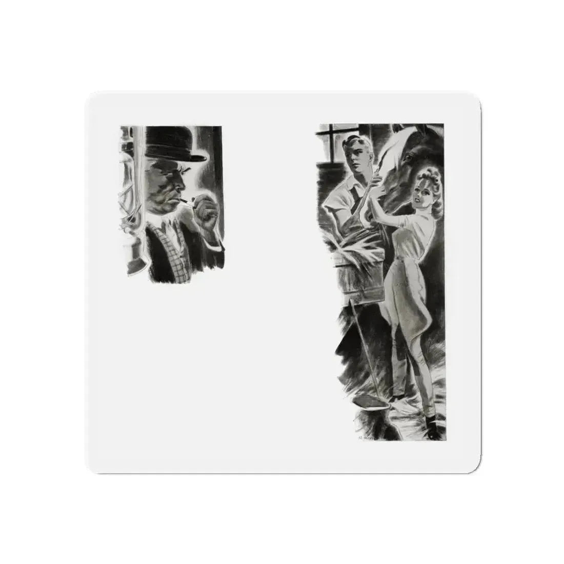 Golden Bay, College Humor, March 1939 (Magazine Illustration) Refrigerator Magnet - The Sticker Space