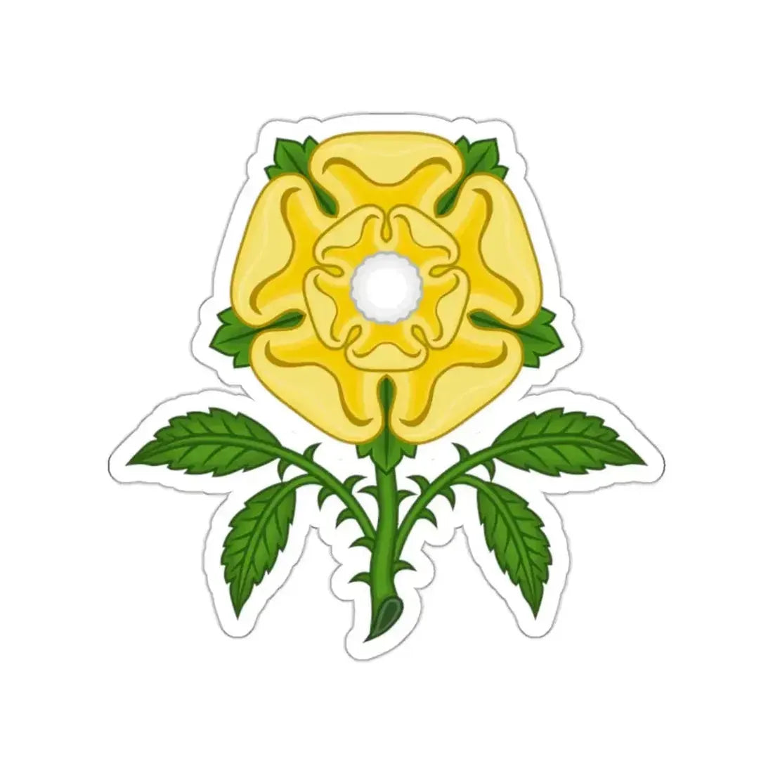 Golden Rose Badge STICKER Vinyl Die-Cut Decal - The Sticker Space