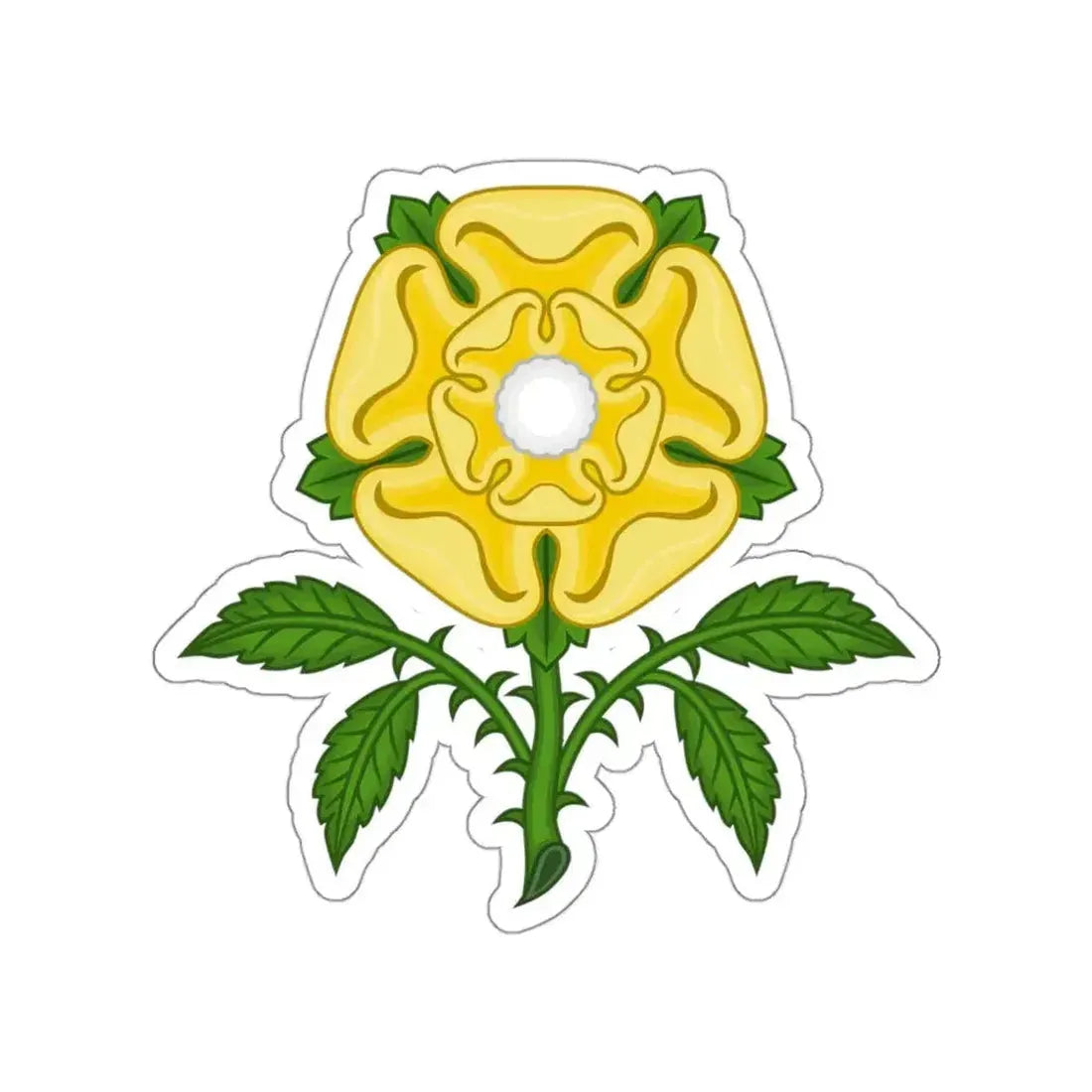 Golden Rose Badge STICKER Vinyl Die-Cut Decal - The Sticker Space