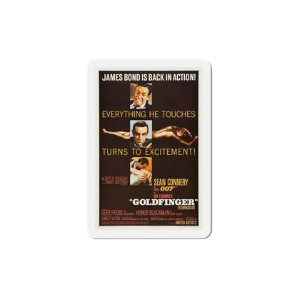 Goldfinger 1964 Movie Poster Refrigerator Magnet 4 Inch - The Sticker Space