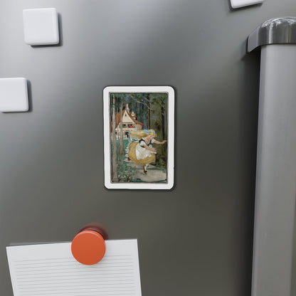 Goldilocks and the Three Bears (Magazine Illustration) Refrigerator Magnet-The Sticker Space