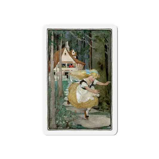 Goldilocks and the Three Bears (Magazine Illustration) Refrigerator Magnet 6 Inch Die-Cut - The Sticker Space
