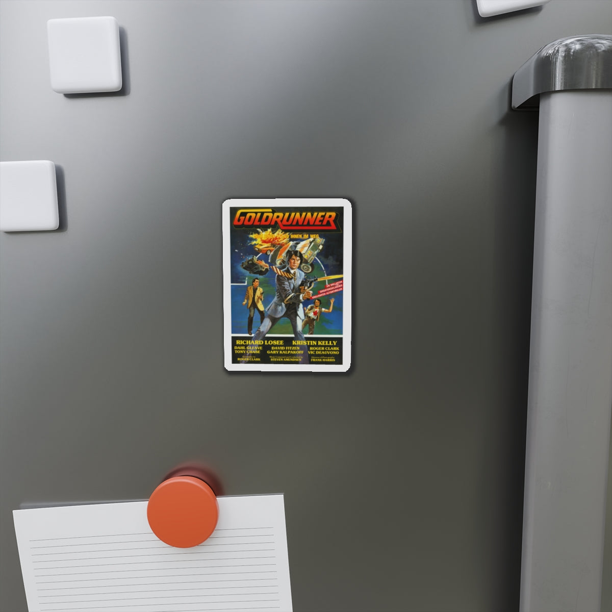 GOLDRUNNER 1980 Movie Poster - Die-Cut Magnet-The Sticker Space