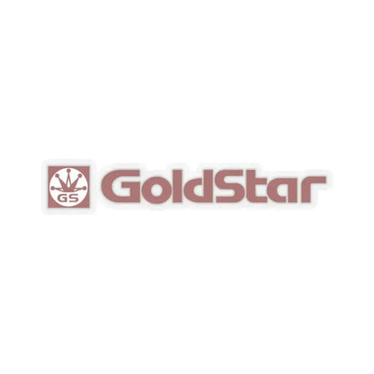GoldStar Co. Ltd. (Logo) STICKER Vinyl Kiss-Cut Decal 3 Inch Transparent - The Sticker Space