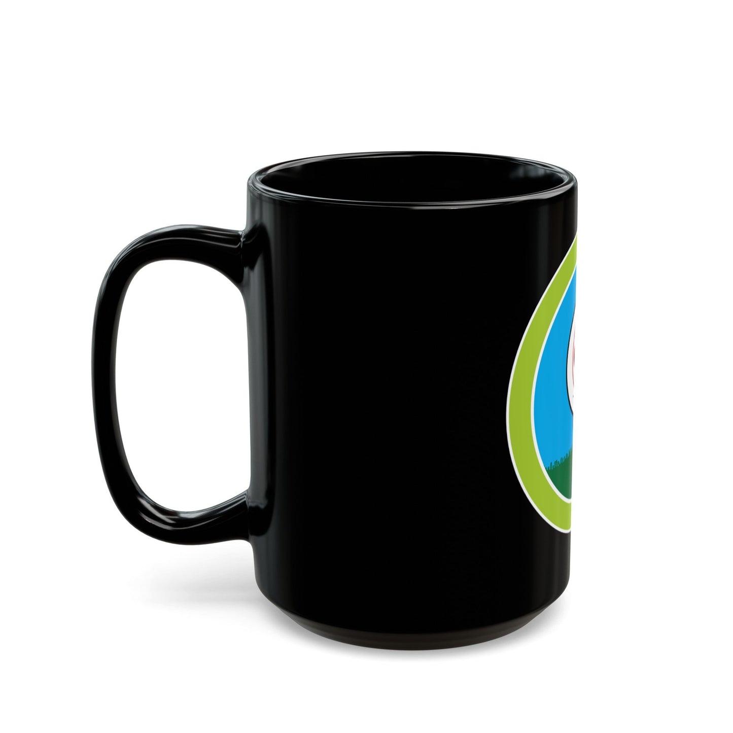 Golf (Boy Scout Merit Badge) Black Coffee Mug-The Sticker Space