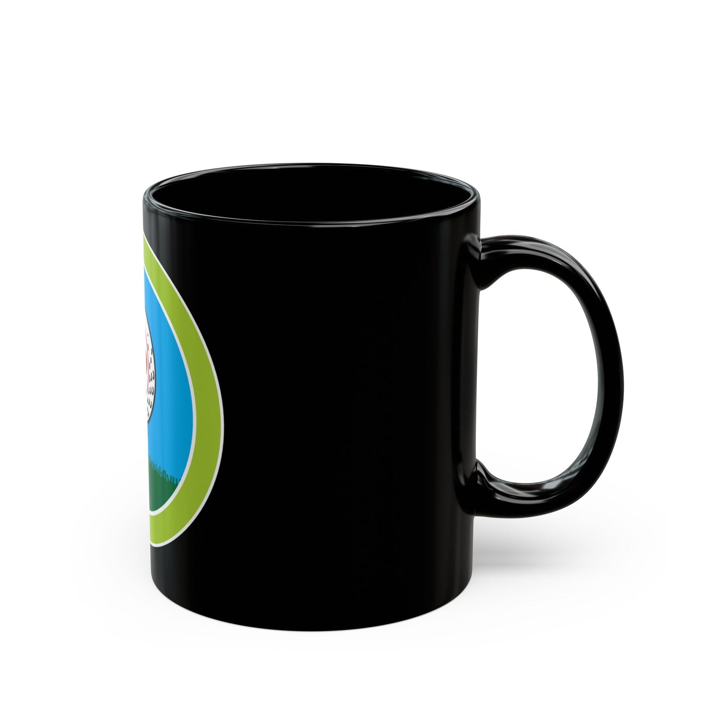 Golf (Boy Scout Merit Badge) Black Coffee Mug-The Sticker Space