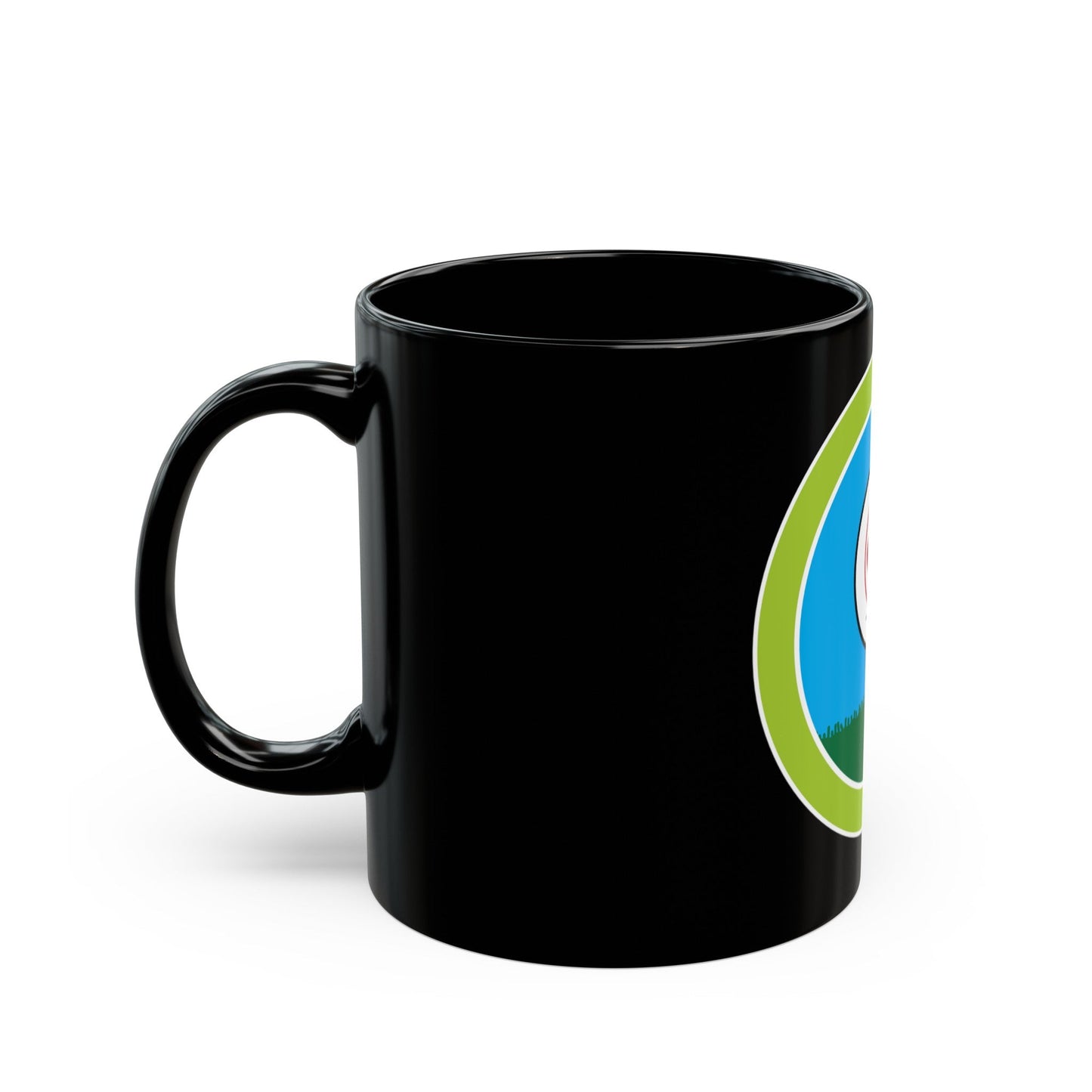 Golf (Boy Scout Merit Badge) Black Coffee Mug-The Sticker Space