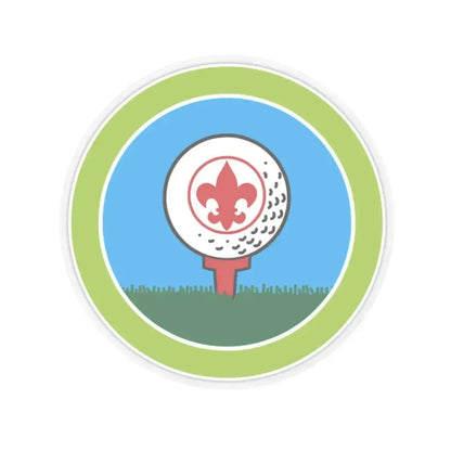 Golf (Boy Scout Merit Badge) STICKER Vinyl Kiss-Cut Decal 2 Inch Transparent - The Sticker Space