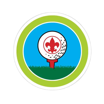 Golf (Boy Scout Merit Badge) STICKER Vinyl Kiss-Cut Decal 6 Inch White - The Sticker Space