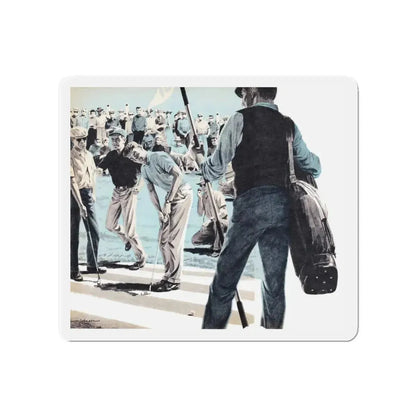 Golf Is A Gambler's Game, Climax, April 1960 (Magazine Illustration) Refrigerator Magnet 4 Inch Die-Cut - The Sticker Space