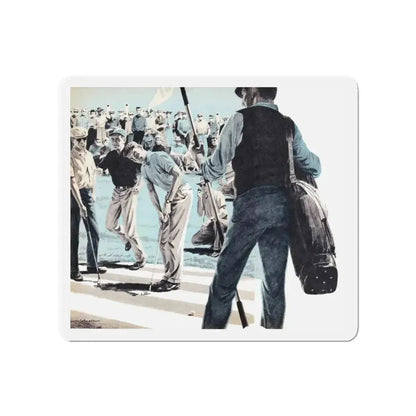 Golf Is A Gambler's Game, Climax, April 1960 (Magazine Illustration) Refrigerator Magnet - The Sticker Space