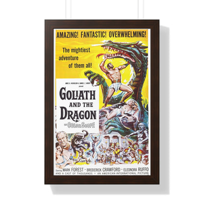 GOLIATH AND THE DRAGON 1960 - Framed Movie Poster-16″ x 24″-The Sticker Space