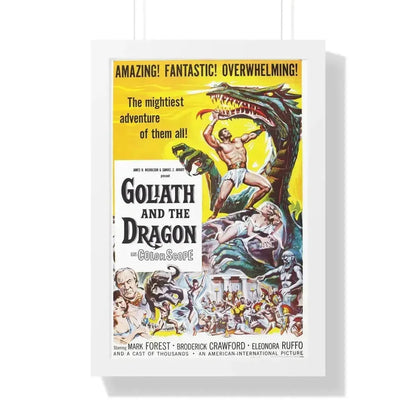 GOLIATH AND THE DRAGON 1960 - Framed Movie Poster - The Sticker Space