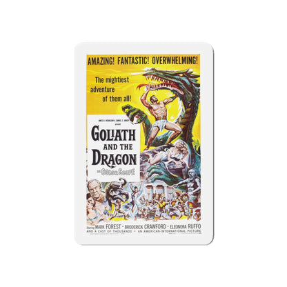 GOLIATH AND THE DRAGON 1960 Movie Poster - Die-Cut Magnet-6 × 6"-The Sticker Space