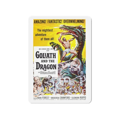 GOLIATH AND THE DRAGON 1960 Movie Poster - Refrigerator Magnet 2 Inch - The Sticker Space