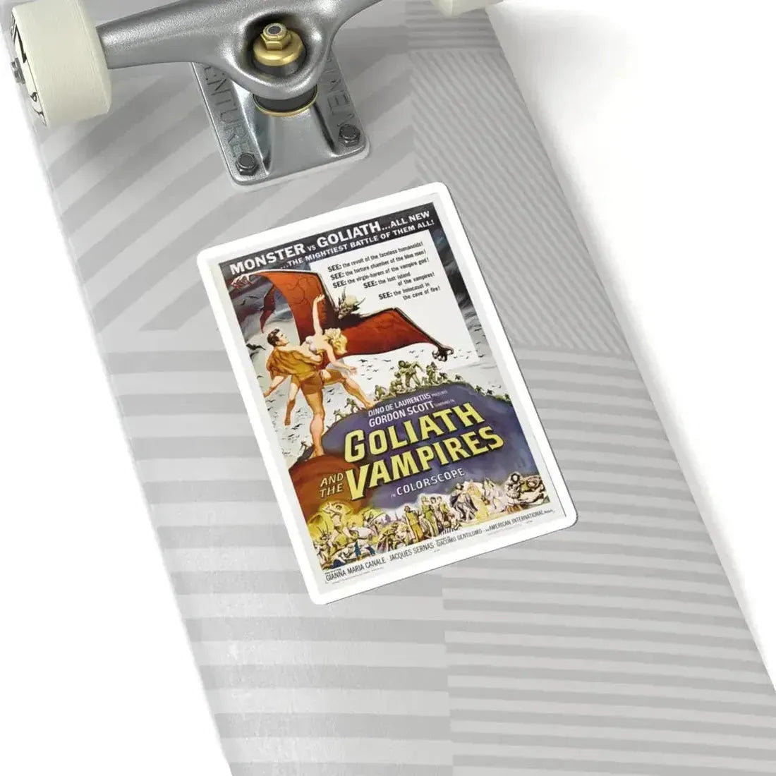 GOLIATH AND THE VAMPIRES 1961 Movie Poster - STICKER Vinyl Kiss-Cut Decal - The Sticker Space