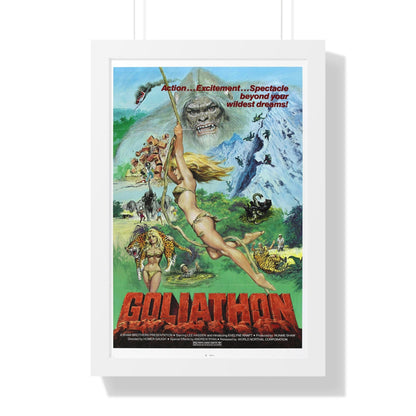 GOLIATHON (THE MIGHTY PEKING MAN) 1977 - Framed Movie Poster-16″ x 24″-The Sticker Space