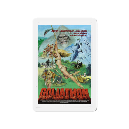 GOLIATHON (THE MIGHTY PEKING MAN) 1977 Movie Poster - Die-Cut Magnet-4" x 4"-The Sticker Space