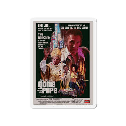 GONE WITH THE POPE 1976 Movie Poster - Die-Cut Magnet-4" x 4"-The Sticker Space