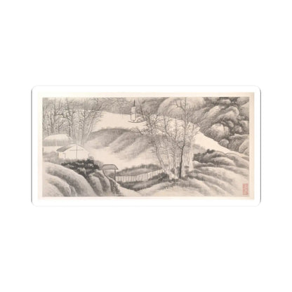 Gong Xian - Landscapes of the Twelve Months - ca. 1685 v1 - STICKER Vinyl Kiss-Cut Decal