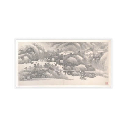 Gong Xian - Landscapes of the Twelve Months - ca. 1685 v13 - STICKER Vinyl Kiss-Cut Decal