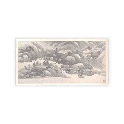 Gong Xian - Landscapes of the Twelve Months - ca. 1685 v13 - STICKER Vinyl Kiss-Cut Decal