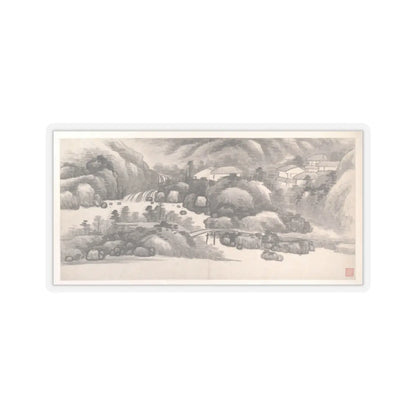 Gong Xian - Landscapes of the Twelve Months - ca. 1685 v13 - STICKER Vinyl Kiss-Cut Decal
