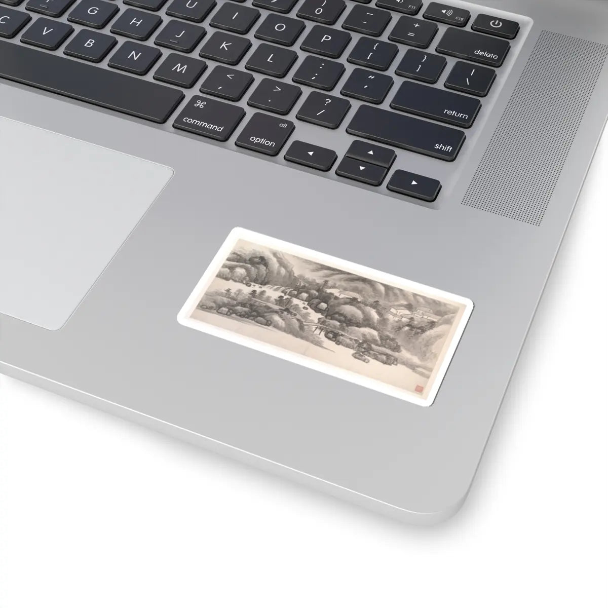 Gong Xian - Landscapes of the Twelve Months - ca. 1685 v13 - STICKER Vinyl Kiss-Cut Decal