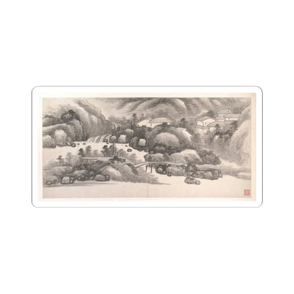 Gong Xian - Landscapes of the Twelve Months - ca. 1685 v13 - STICKER Vinyl Kiss-Cut Decal